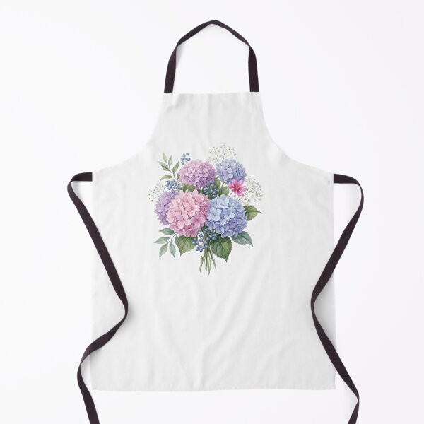 Item preview, Pink Blue blooming hydrangea and garden flowers designed and sold by SOUFIANE1991.
