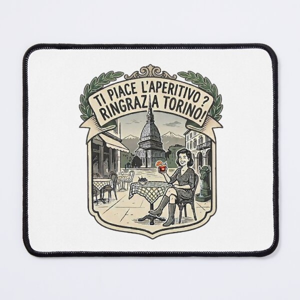 Item preview, Do You Like Aperitivo? Thank Turin! - Vintage Retro Style designed and sold by Torinostalgia.