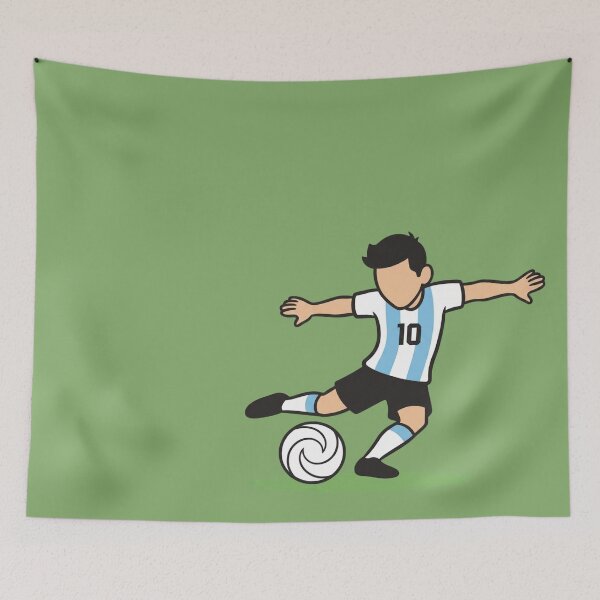 Item preview, Messi Argentina Number 10 Soccer Player Illustration Decal designed and sold by 21 Tulips.