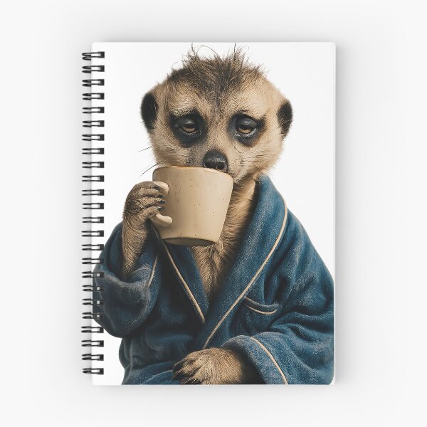 Item preview, Sleepy Meerkat Coffee Lover | Funny Morning Animal Meme Design designed and sold by athanasioungr.