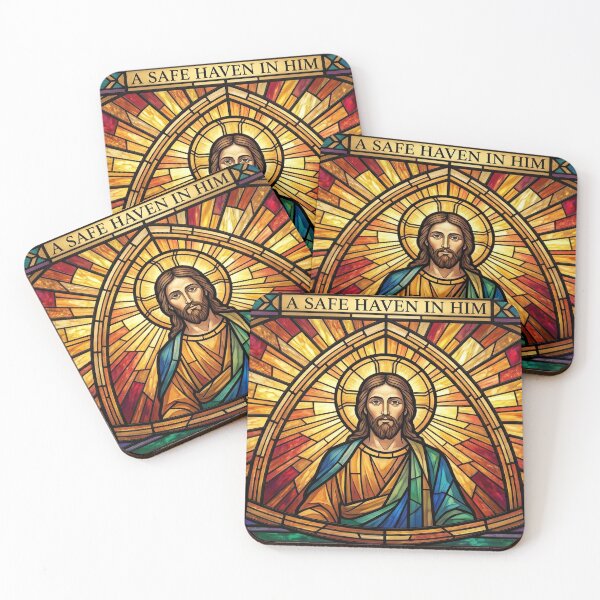 Item preview, Stained Glass Glow: A Safe Haven in Him designed and sold by LibertyForge-Co.