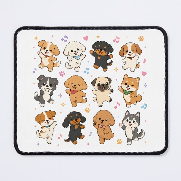 Item preview, Kawaii Puppies Grid Pattern Dog Lover Gift designed and sold by Seculinator.
