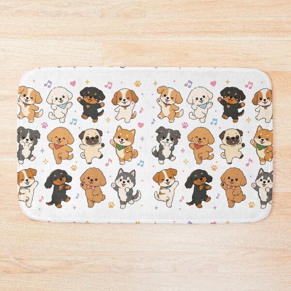 Item preview, Kawaii Puppies Grid Pattern Dog Lover Gift designed and sold by Seculinator.