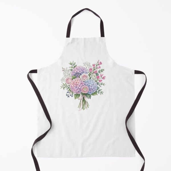 Item preview, Pink Blue blooming hydrangea and garden flowers designed and sold by SOUFIANE1991.