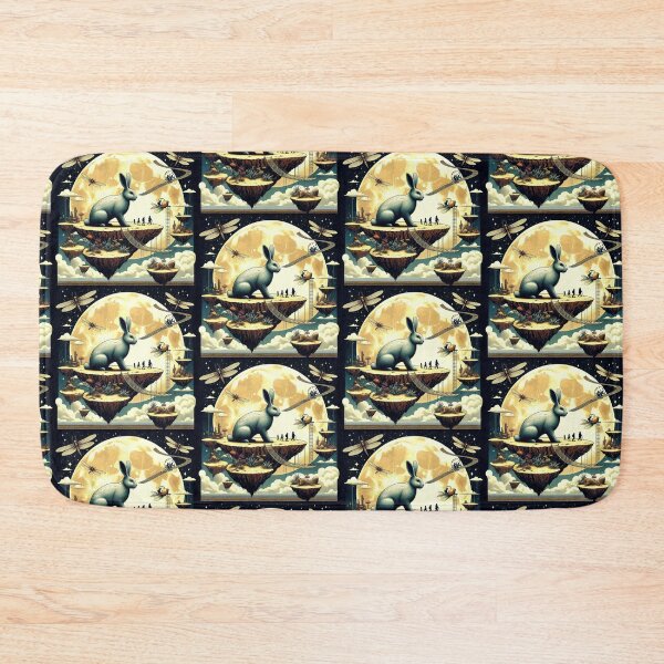 Item preview, Surreal Rabbit Island – Dreamlike Fantasy Scene designed and sold by Dogandesighn.