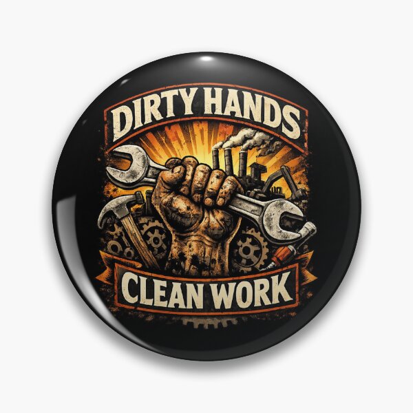 Item preview, Dirty Hands Clean Work - HVAC Technician Blue Collar Tradesman Design designed and sold by FrozenHeat97.