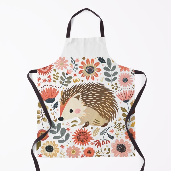 Item preview, Scandinavian Folk Art, Floral Hedgehog designed and sold by xiao xuans.