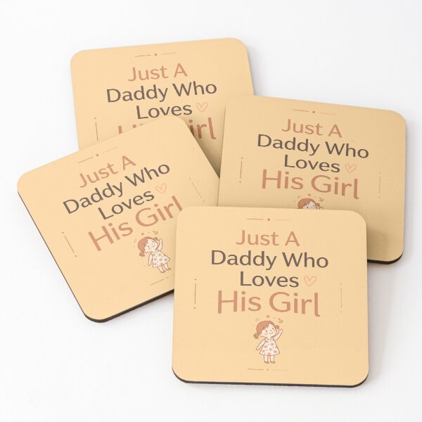 Item preview, Just A Daddy Who Loves His Girl Minimal Cute Father Daughter Typography Gift Design designed and sold by Im-Ara.