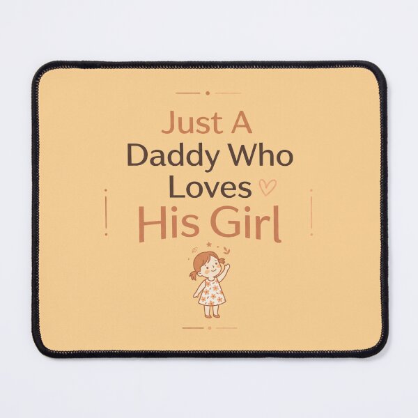 Item preview, Just A Daddy Who Loves His Girl Minimal Cute Father Daughter Typography Gift Design designed and sold by Im-Ara.