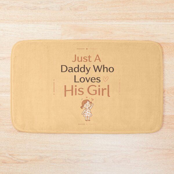 Item preview, Just A Daddy Who Loves His Girl Minimal Cute Father Daughter Typography Gift Design designed and sold by Im-Ara.
