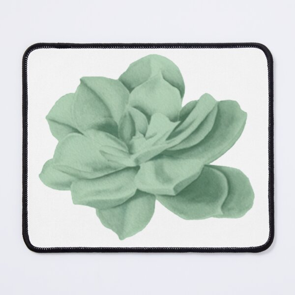 Item preview, Sage Green Watercolor Succulent Flower - Minimalist Nature Art designed and sold by Arteandart.