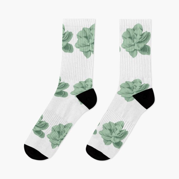 Item preview, Sage Green Watercolor Succulent Flower - Minimalist Nature Art designed and sold by Arteandart.