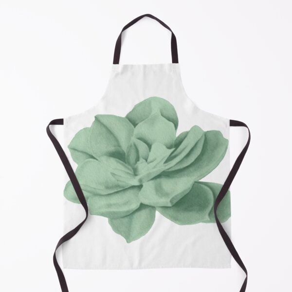 Item preview, Sage Green Watercolor Succulent Flower - Minimalist Nature Art designed and sold by Arteandart.