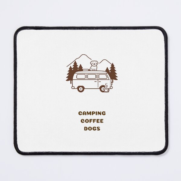 Item preview, Camping Coffee Dogs – Funny Dog Lover & Coffee Lover Camping Design designed and sold by gluxdesing.