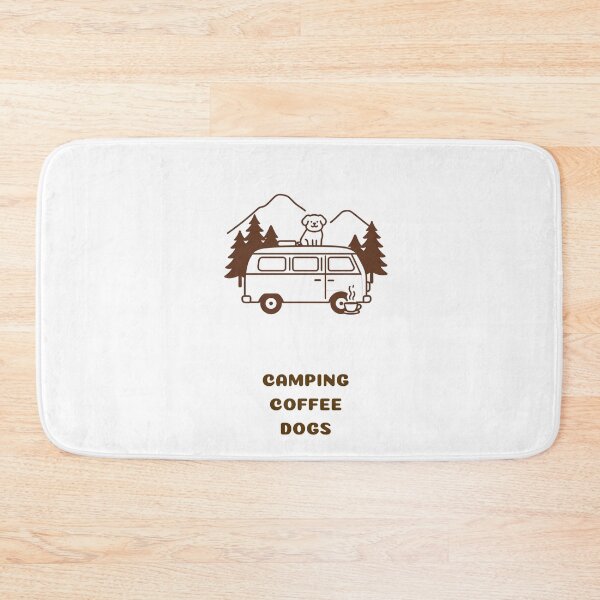 Item preview, Camping Coffee Dogs – Funny Dog Lover & Coffee Lover Camping Design designed and sold by gluxdesing.