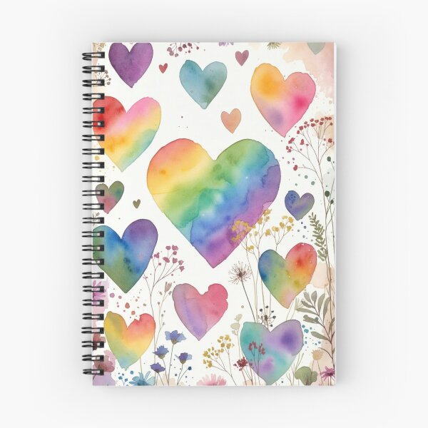Item preview, Boho Rainbow Heart | Watercolor Pride Decor  designed and sold by GeoandHome.