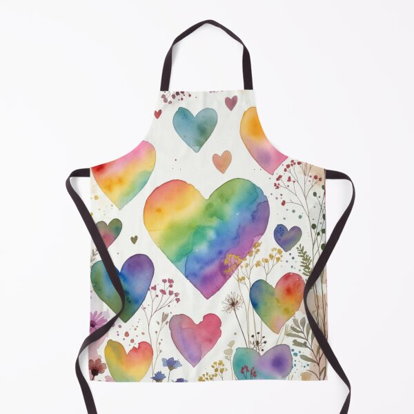Artikelvorschau, Boho-Regenbogenherz | Aquarell-Pride-Dekoration entworfen und verkauft von GeoandHome.