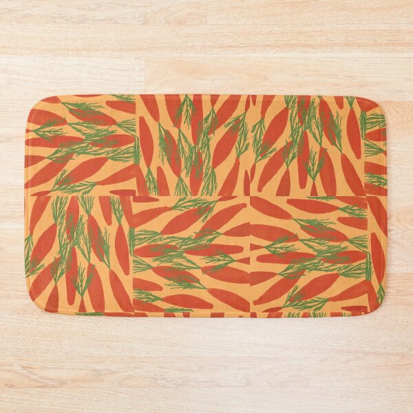 Item preview, carrot pattern, carrot print, carrot seamless pattern, vegetable illustration, hand drawn carrots, whimsical food art, botanical vegetable  designed and sold by MartaElezart.