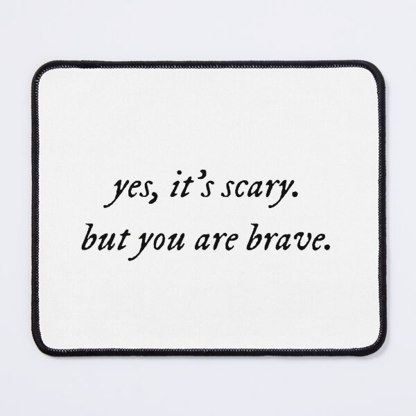Item preview, Yes It's Scary But You Are Brave - Heated Rivalry Quote designed and sold by artistalways.