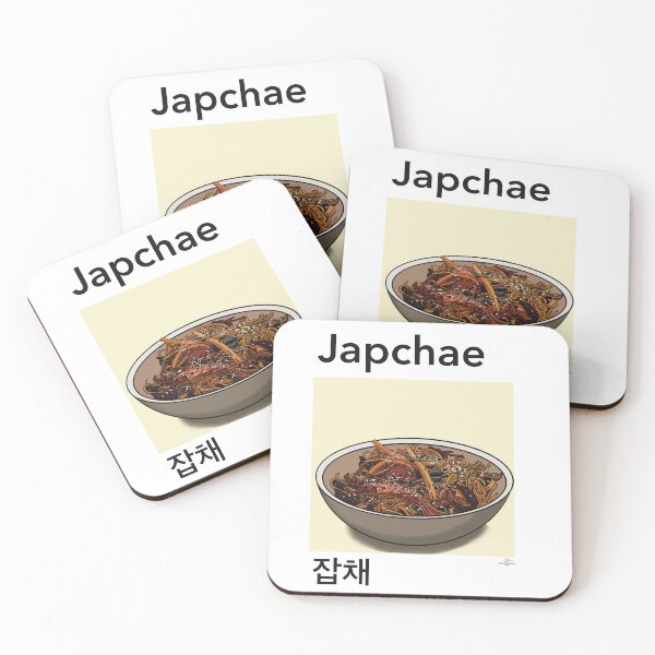 Item preview, Japchae Illustration Art Print Korean Food Poster designed and sold by TAWN ILLUSTRATIONS.