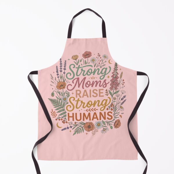 Item preview, Strong Moms Raise Strong Humans Cottagecore Wildflower Bouquet Inspirational Gift for Empowered Mothers designed and sold by Im-Ara.
