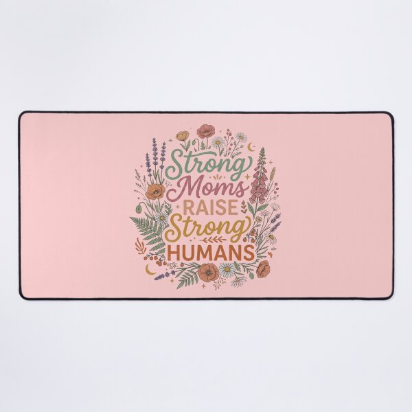 Item preview, Strong Moms Raise Strong Humans Cottagecore Wildflower Bouquet Inspirational Gift for Empowered Mothers designed and sold by Im-Ara.