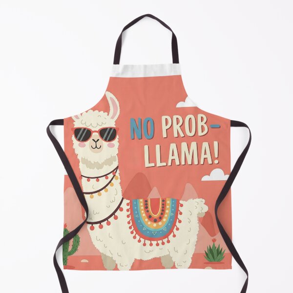 Item preview, No Probllama Cute Kawaii Desert Llama Cartoon designed and sold by DesignsCreative.