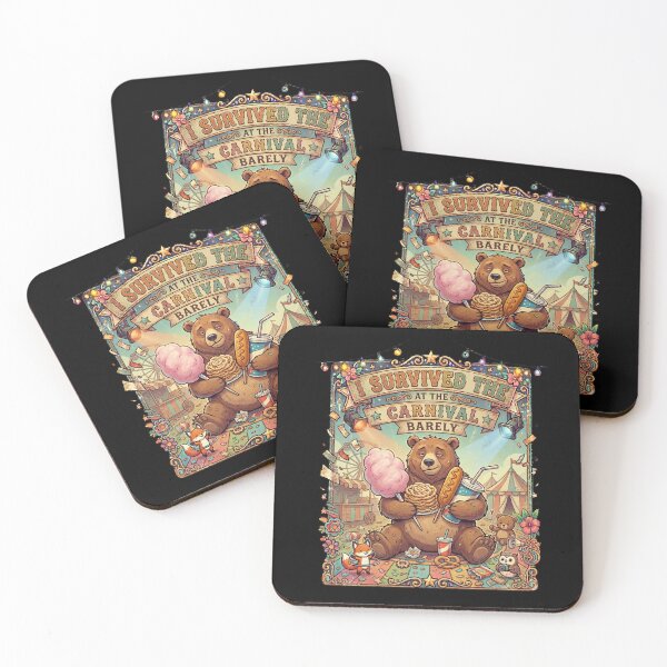 Item preview, Funny Bear Carnival Survival Club Retro Festival Animal Meme Gift designed and sold by Im-Ara.