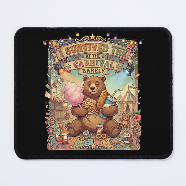 Item preview, Funny Bear Carnival Survival Club Retro Festival Animal Meme Gift designed and sold by Im-Ara.