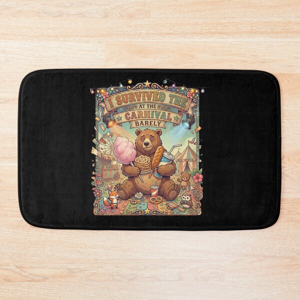 Item preview, Funny Bear Carnival Survival Club Retro Festival Animal Meme Gift designed and sold by Im-Ara.