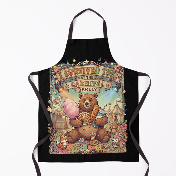 Item preview, Funny Bear Carnival Survival Club Retro Festival Animal Meme Gift designed and sold by Im-Ara.
