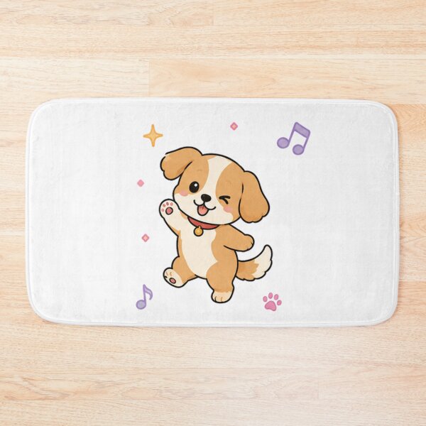 Item preview, Kawaii Waving Puppy Sticker Design designed and sold by Seculinator.
