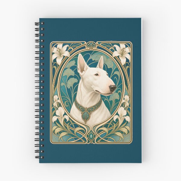 Item preview, Belle Epoque Bull Terrier Dog Mom Dad Art designed and sold by AntiqueImages.