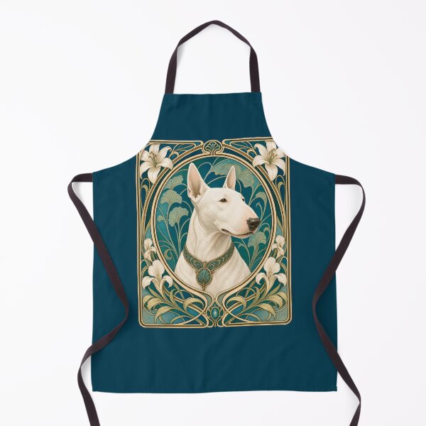 Item preview, Belle Epoque Bull Terrier Dog Mom Dad Art designed and sold by AntiqueImages.