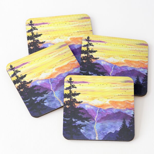 Item preview, Owl by a Sunset Waterfall designed and sold by BreezyZen.