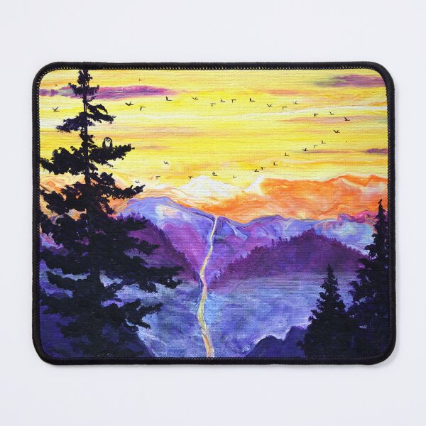 Item preview, Owl by a Sunset Waterfall designed and sold by BreezyZen.