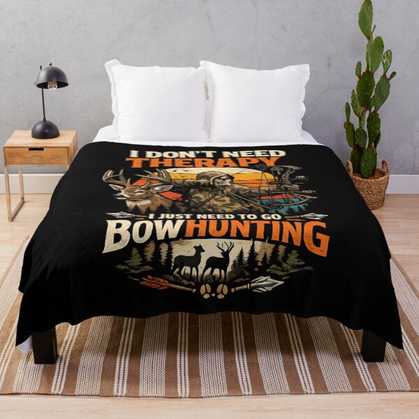 Item preview, I Don't Need Therapy I Just Need Bowhunting – Vintage Archery Hunter designed and sold by SidTastic .
