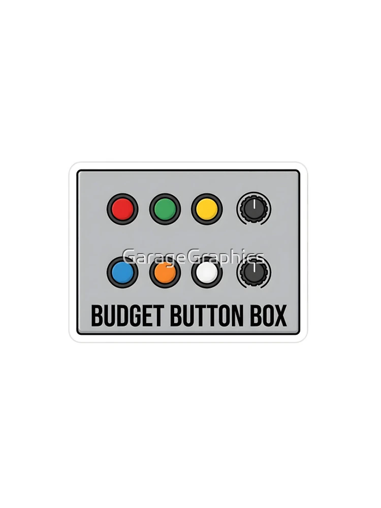 Thumbnail 4 of 4, iPhone Case, Budget Button Box - Sim Racing designed and sold by GarageGraphics.