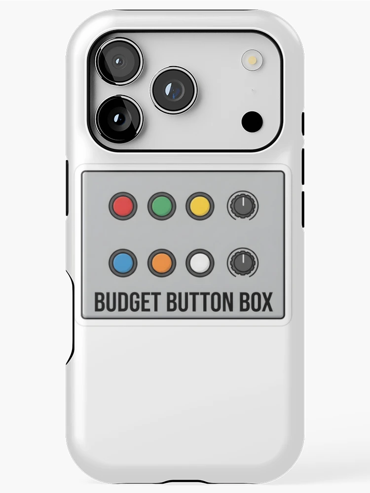 Thumbnail 1 of 4, iPhone Case, Budget Button Box - Sim Racing designed and sold by GarageGraphics.