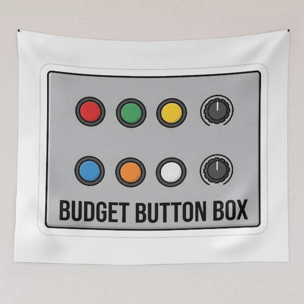 Item preview, Budget Button Box - Sim Racing designed and sold by GarageGraphics.