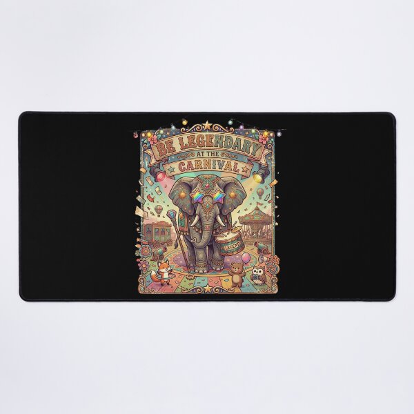 Item preview, Inspirational Elephant Carnival Legend Retro Festival Animal Gift designed and sold by Im-Ara.