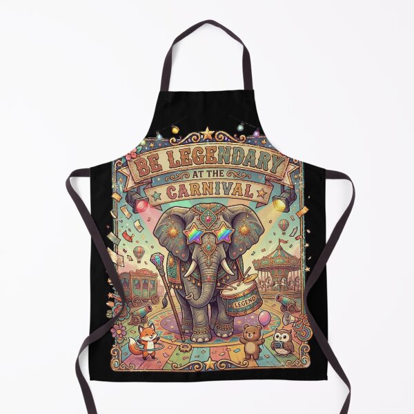 Item preview, Inspirational Elephant Carnival Legend Retro Festival Animal Gift designed and sold by Im-Ara.