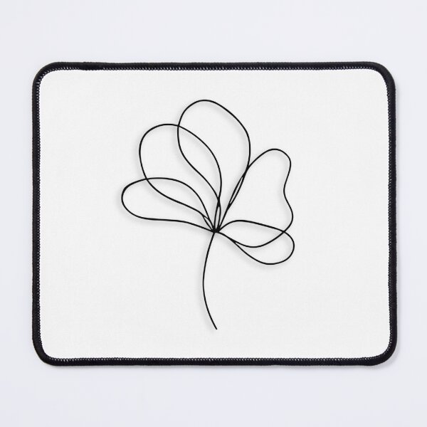 Item preview, Minimalist Four Leaf Clover Line Art Flower designed and sold by NuvoraNest.