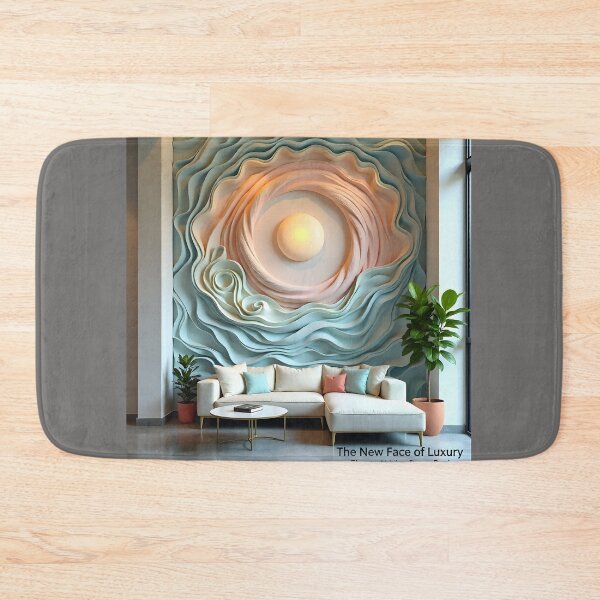 Item preview, Luxury Pastel Sculpted Wall Art | Elevated Living Room Design designed and sold by Creative-RE.