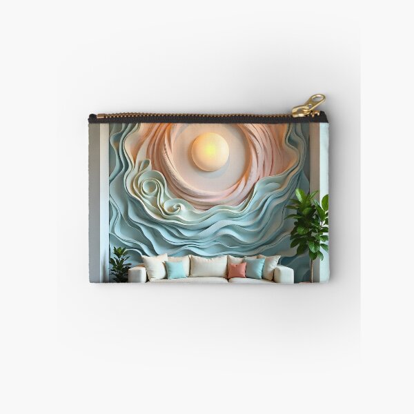 Item preview, Luxury Pastel Sculpted Wall Art | Elevated Living Room Design designed and sold by Creative-RE.