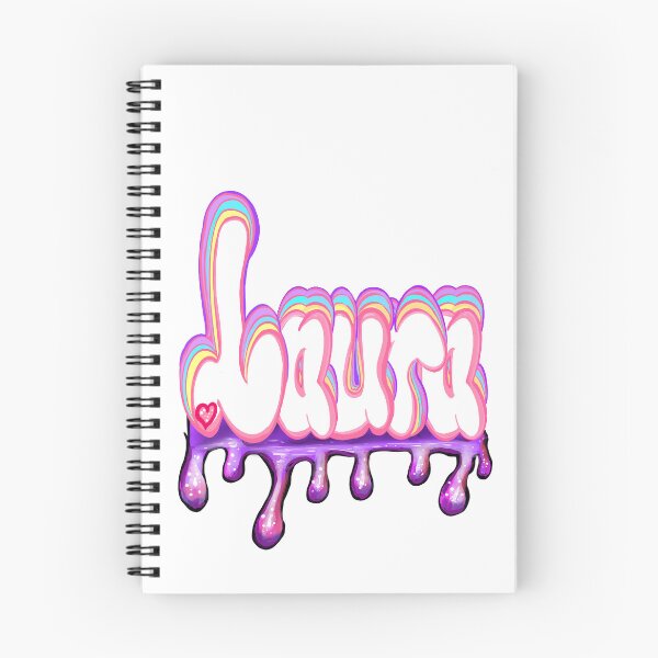 Item preview, Laura Name Personalized Custom Gifts for girls and women in pastel colors with drips designed and sold by Artonmytee.