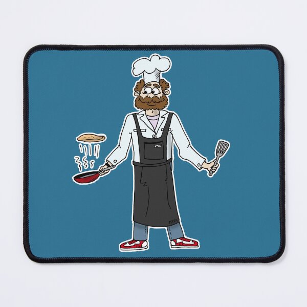 Item preview, Funny Chef Cooking Sticker – Pancake Lover Gift Cute Kitchen Decor Mug Art designed and sold by MyxaART.