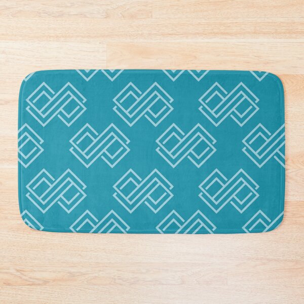 Item preview, Teal Geometric Labyrinth Pattern | Art Deco Tonal Seamless  designed and sold by Dino-Lune.