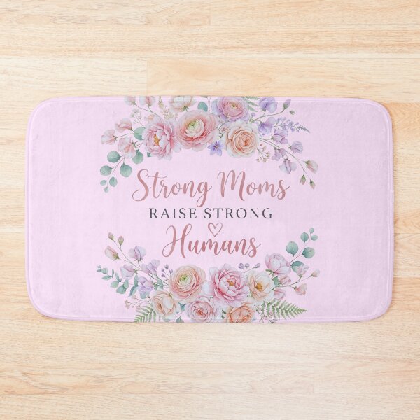 Item preview, Strong Moms Raise Strong Humans Funny Retro Daisy Bouquet Motherhood Quote Gift designed and sold by Im-Ara.