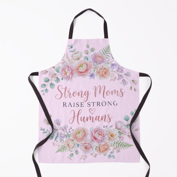 Item preview, Strong Moms Raise Strong Humans Funny Retro Daisy Bouquet Motherhood Quote Gift designed and sold by Im-Ara.
